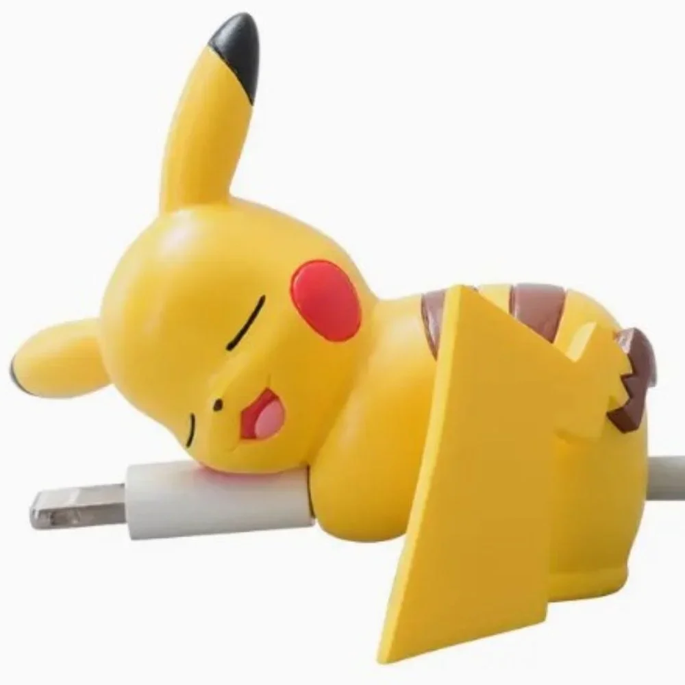 Sleeping Pikachu cord holder (cord not included)